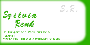 szilvia renk business card